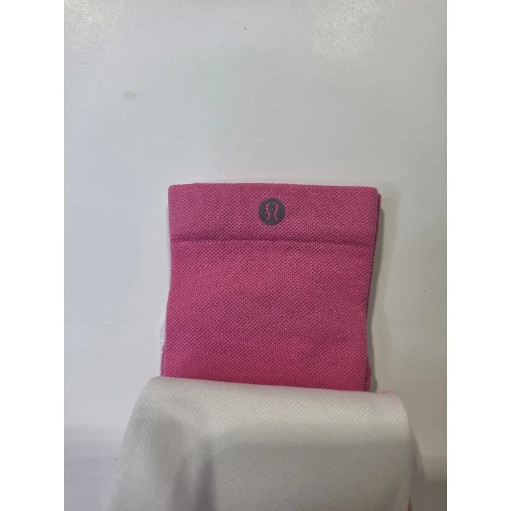 Lululemon Power Stride Crew Socks 3 Pack Orange Pink White Size L NWT Unisex